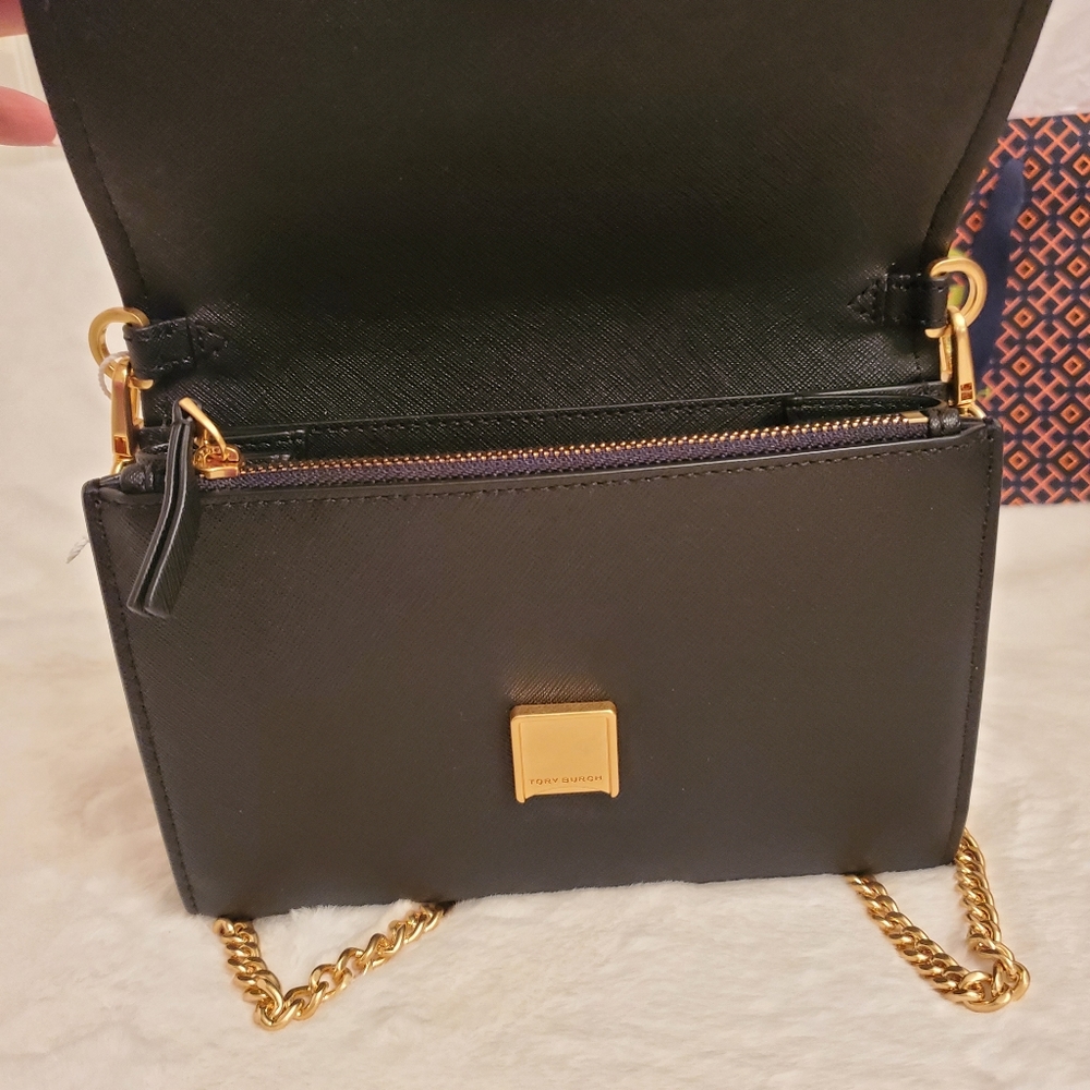 BRAND NEW! TORY BURCH Emerson Chain Wallet, Clutch, Shoulder, Crossbody Bag - Picture 4 of 15